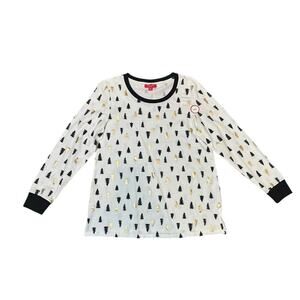 Family PJs Womens Christmas Holiday Pajama Top L *Top Only